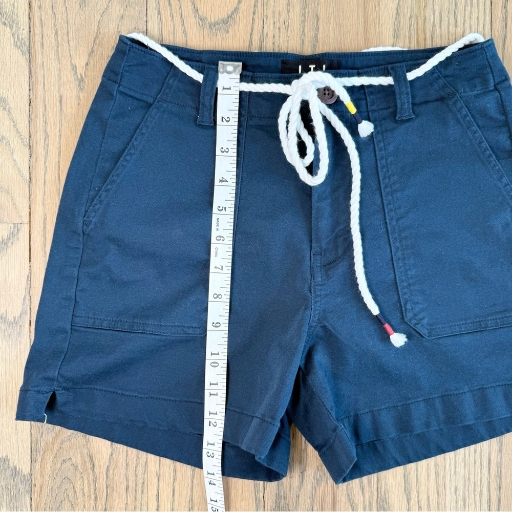 Letters To Juliet LTJ Women’s Navy Blue Chino Shorts with White Rope Belt Size S - Picture 4 of 8